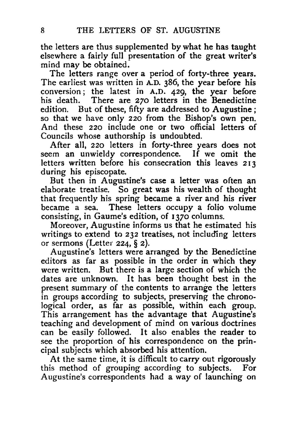 The letters of St. Augustine | W J. 1859-1952 Sparrow-Simpson