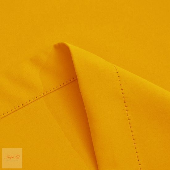 XL-Комплект штор блэкаут (жёлтый) и вуаль (белый)