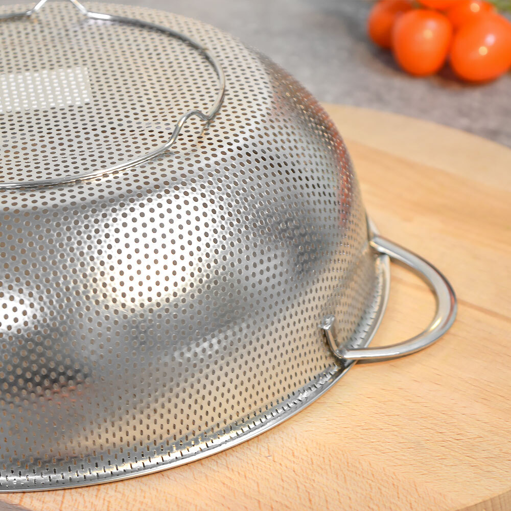 Дуршлаг 25см нерж с ручками MB 40517