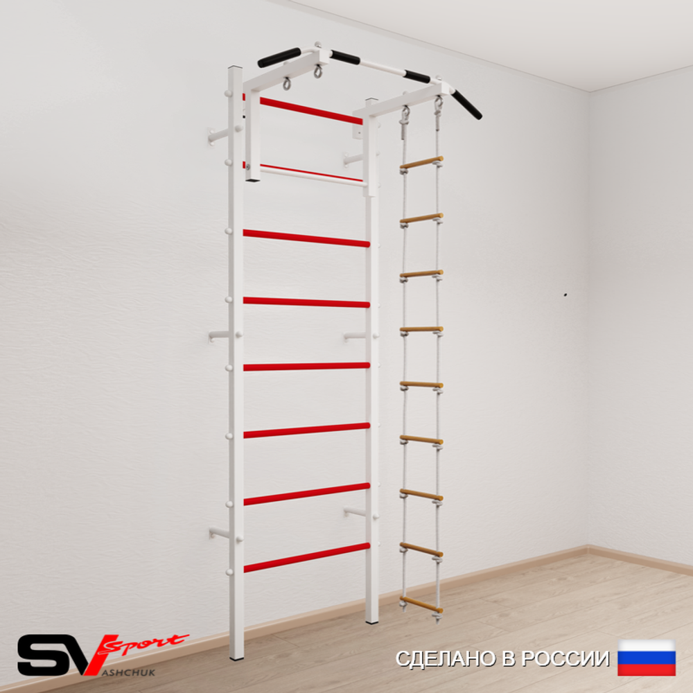 Шведская стенка Sv Sport усиленная 611 (Турник стандарт/Лестница)