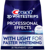 Crest 3D Whitestrips Professional Effects Light — Отбеливающие полоски для зубов: до 12 тонов за 20 дней