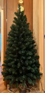 Ель половинка / угловая «Эльза» (пвх) 180 см / 1.8 м