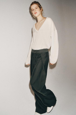 Брюки с широкими штанинами из коллекции ZW - ZARA