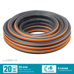 GRINDA ULTRA 6, 1″, 25 м, 20 атм, шестислойный, двойное армирование, поливочный шланг, PROLine (429009-1-25)