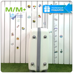 Средний чемодан King of King, Белый, M