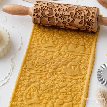 Малая скалка с узором Арктика