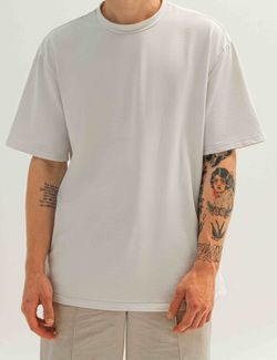 Футболка First Wide neck белая