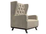 Кресло Джон Люкс, Бежевый, Микровельвет, 108476