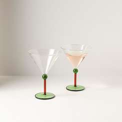 Набор креманок orb, 260 мл, зеленый/красный, 2 шт