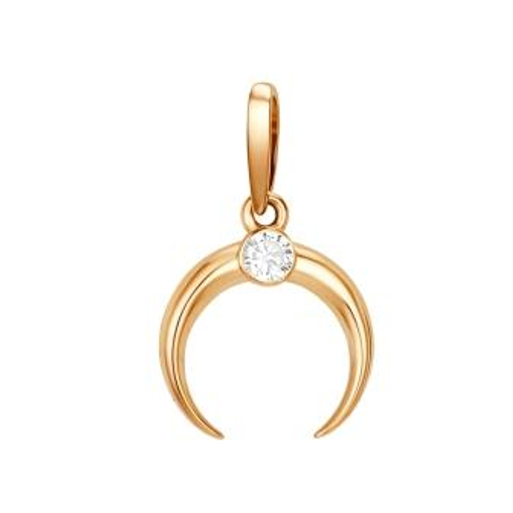 Подвеска из золота с фианитами