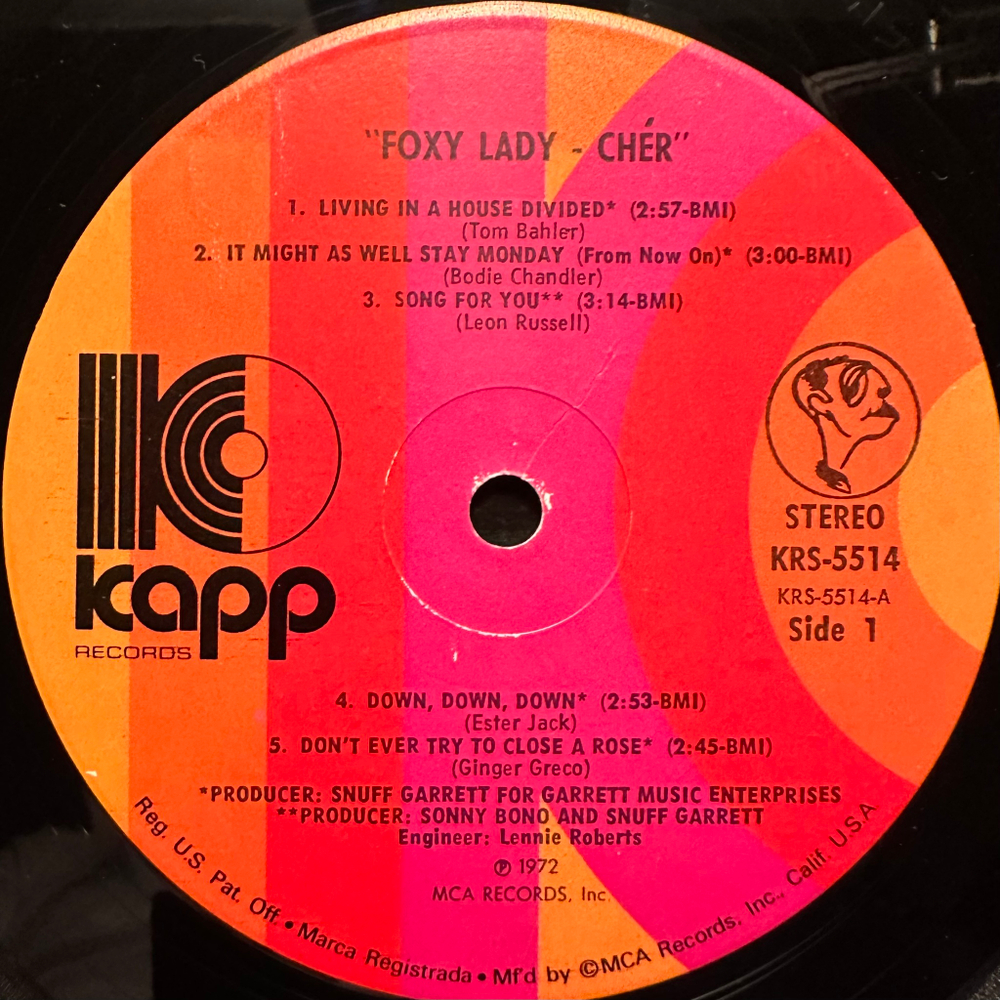 Cher – Foxy Lady (США 1972г.)