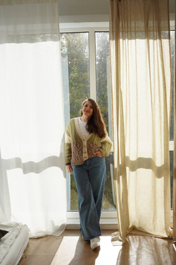 Описание кардигана спицами МАРИ, Автор — Валентина Пасхина