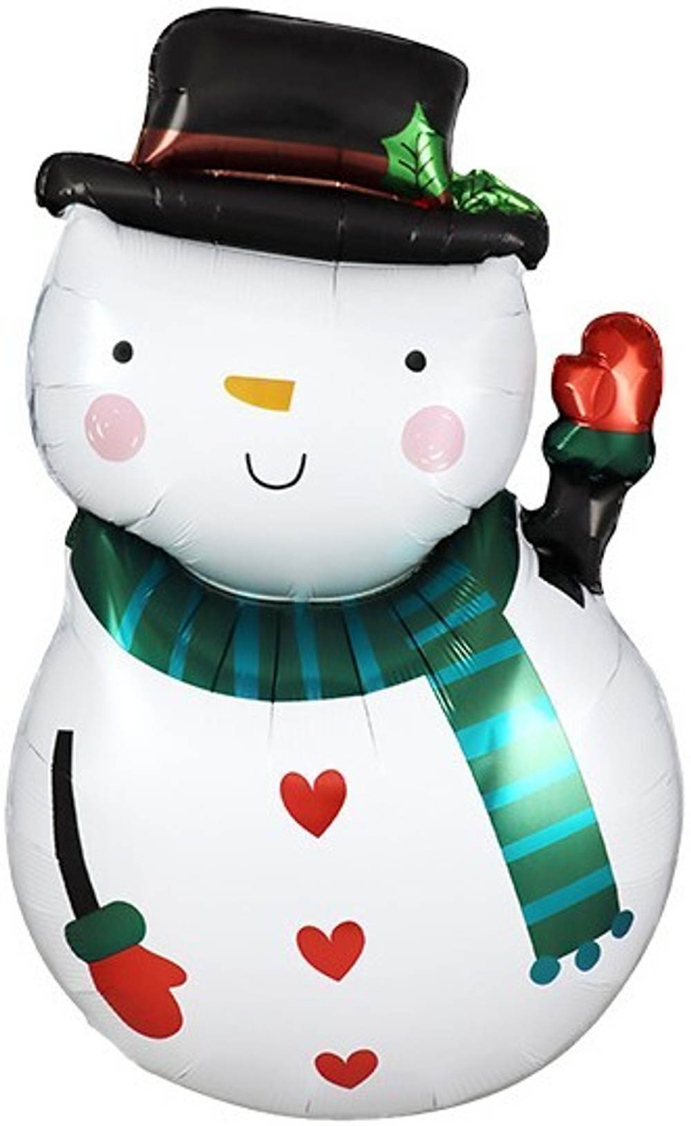 Фигура 30"/76см Снеговик в шляпе, 1 шт. в уп Fl