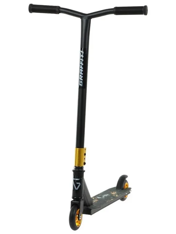 Самокат трюковый GRAFFITI, колёса PU/алюминий 100 мм, ABEC 9, жёсткость 85А