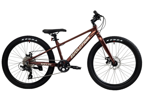 Велосипед 24" EVOLUTION SHELBY MD, 12.5", алюм, 8 ск, rigid fork, бордовый матовый, 2026