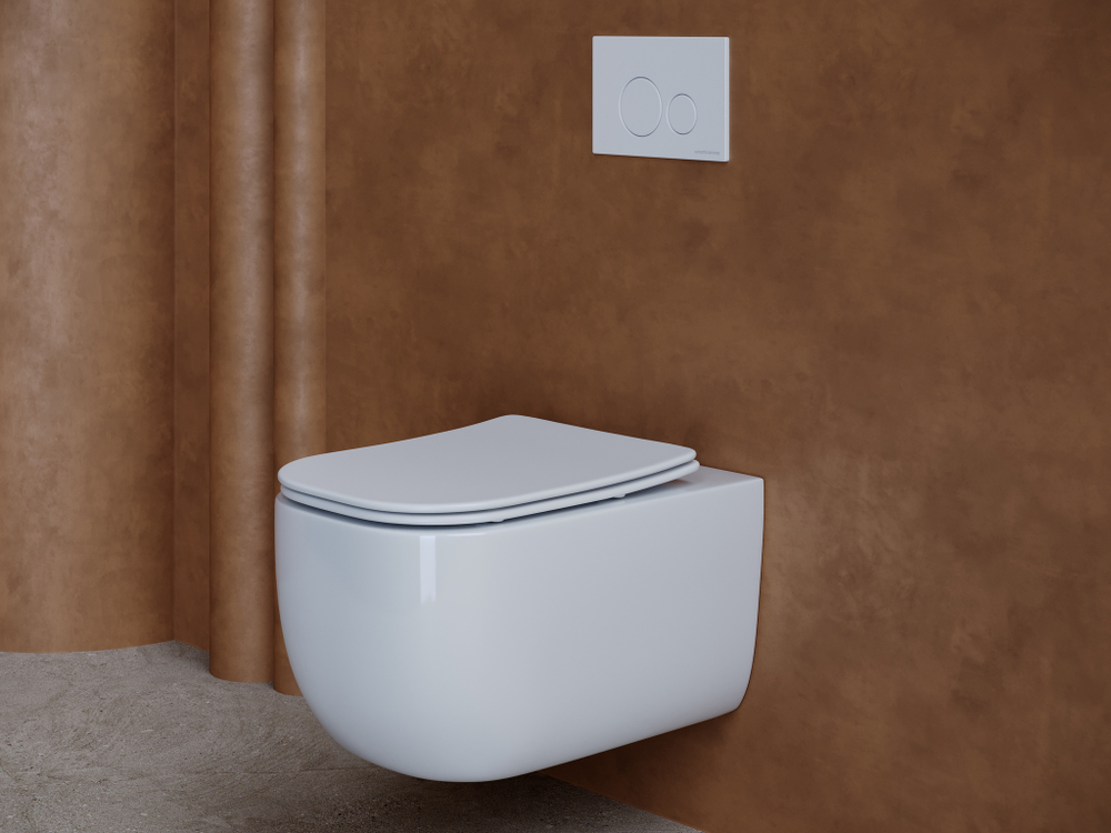 Комплект подвесной безободковый унитаз Ceramica Nova Noel CN3013 с сиденьем микролифт + инсталляция Geberit Delta 458.149.21.1 с кнопкой, хром глянцевый