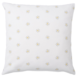 IKEA NATTSLÄNDA  (ИКЕА НАТТСЛÄНДА)  -  Наволочка, цветочный узор, серый/белый, 50x50 см