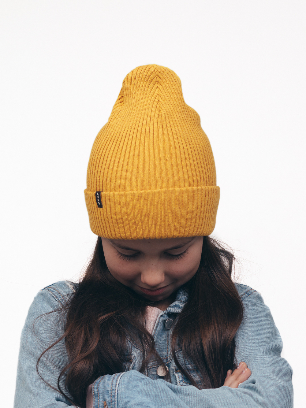 Шапка вязаная весенняя/осенняя МУЛА (Медовый)