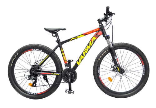 Вело 27,5" VARMA STORM H76DA 27,5" р.18 черно-красный 24ск ал.