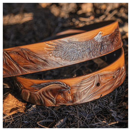 Кожаный ремень «Орел»