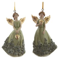 GAEM Фигурка декоративная подвесная "Ангел", L5 W3,5 H9,5 см, 2в.