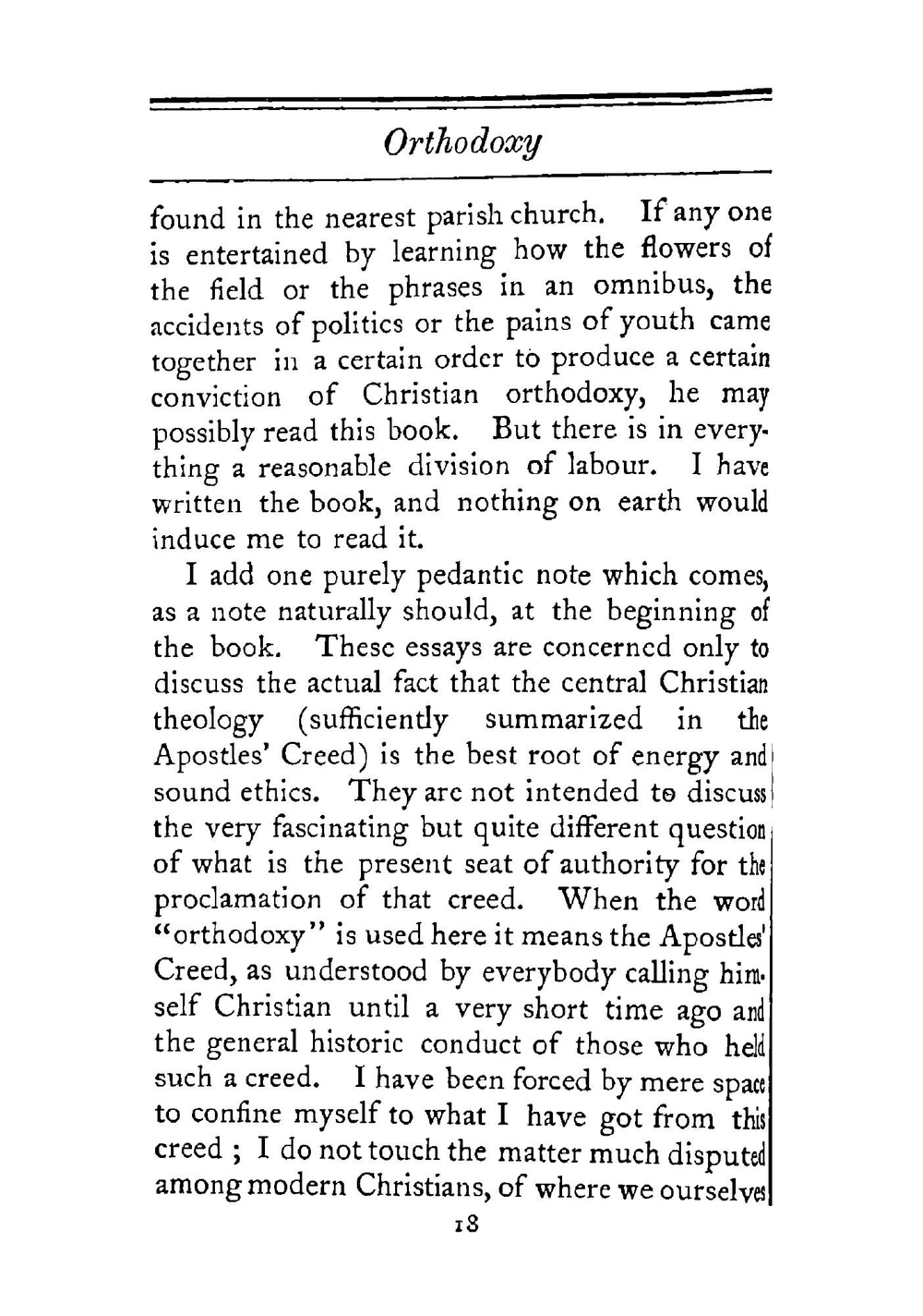 Orthodoxy | G. Chesterton