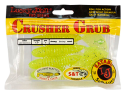Твистеры съедобные LJ Pro Series Crusher Grub 4.5 in (114 мм), цвет 071, 4 шт