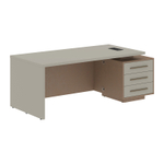 Стол руководителя с тумбой тип 1 VELION