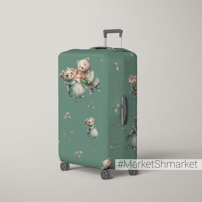Чехол для чемодана, с мешочком для хранения с принтом 