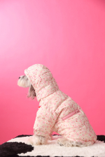 Куртка-пуховик для собак Цветы