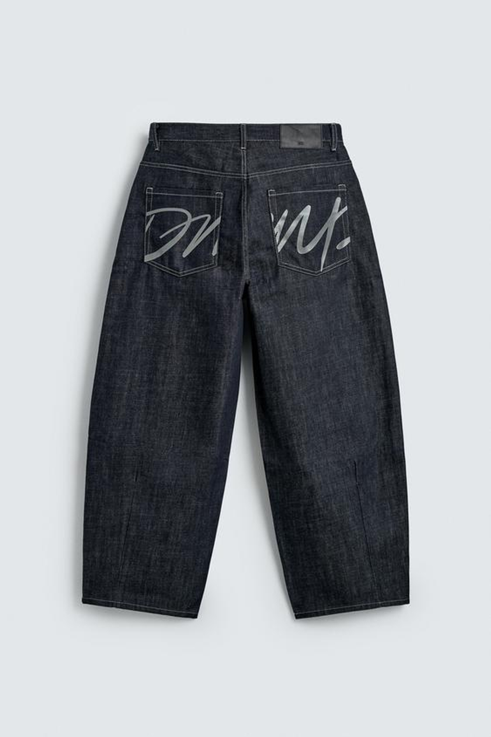 ZARA ДЖИНСЫ BALLOON FIT, СИНИЙ