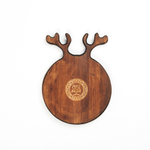 Деревянная менажница из сибирского кедра для подачи блюд и закусок с гравировкой "Try to be a rainbow in someone's cloud". MG89