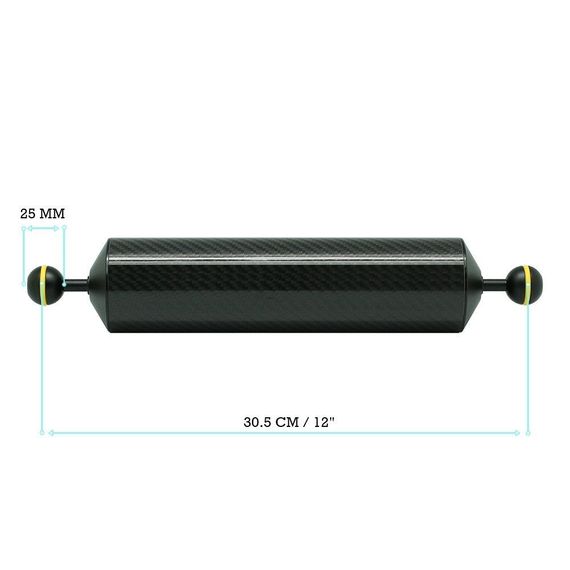 Штанга карбоновая Sea Frogs 12&quot;/30.5 cm D-60 mm поплавок шар &amp; шар