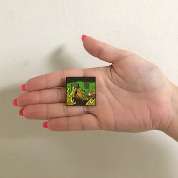 Значок металлический на одежду/Пин. Fine Meme