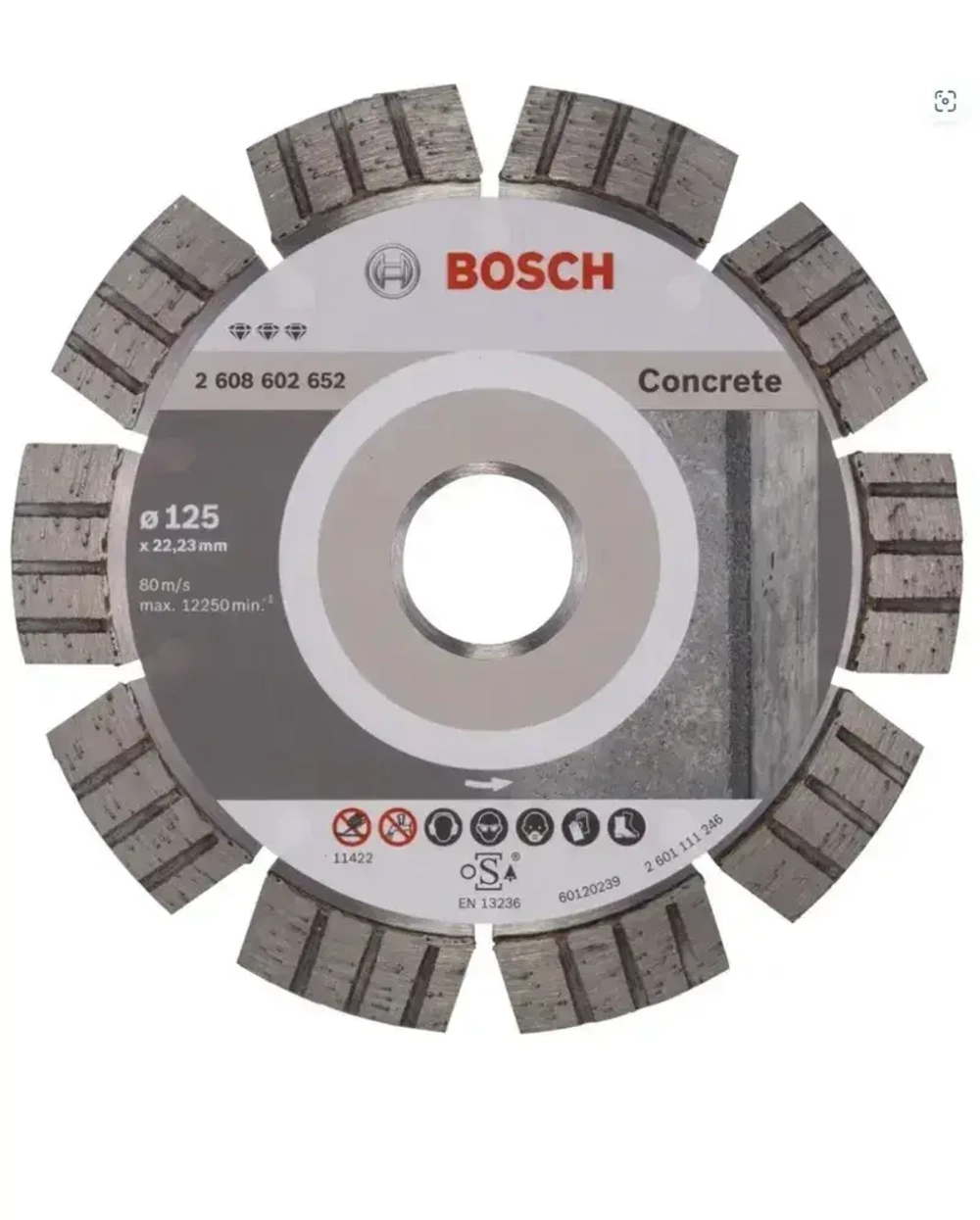 Bosch Диск алмазный 125 x 2.4 x 22.23; 9 зуб.