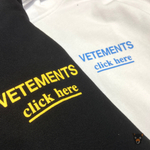 Худи Vetements "Click here"