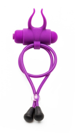 Утягивающее лассо фиолетового цвета с вибрацией The Devil (Цвет: фиолетовый)