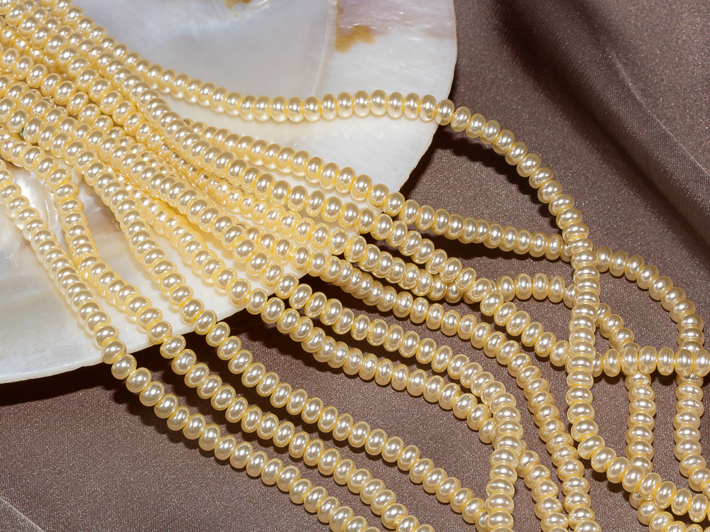 Жемчуг 4мм, "Майорка. Имитация", рондель