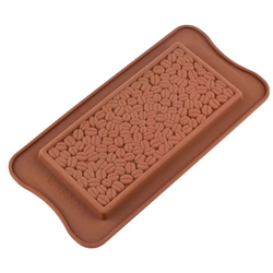 Форма силиконовая для шоколада «Плитка кофейное зерно»