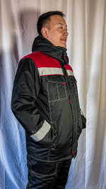 Костюм зимний "Фаворит" черный П/К (UZ)