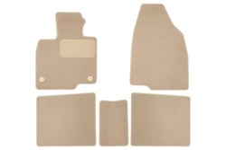 Коврики в салон для FAW Bestune T99 2023-, внедорожник , 5шт (текстиль, бежевые) KLEVER0406201822112KH
