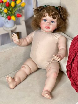 Кукла Реборн мягконабивная 65см в пакете (FA-804)