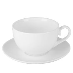 Чашка с блюдцем " " v=310мл. (min6) (фарфор) (транспортная упаковка)