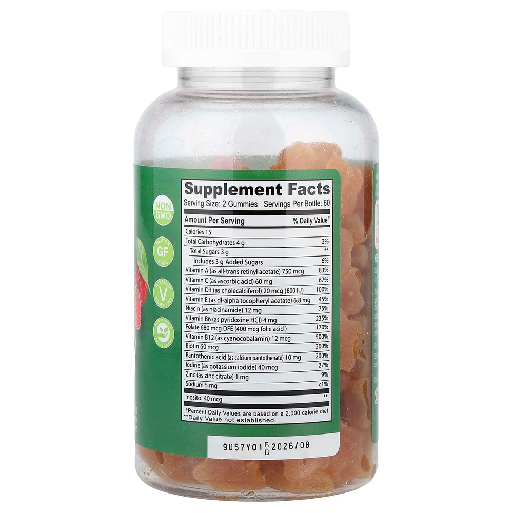 YumVs, мультивитаминный комплекс, со вкусом ягод, 120 жевательных таблеток