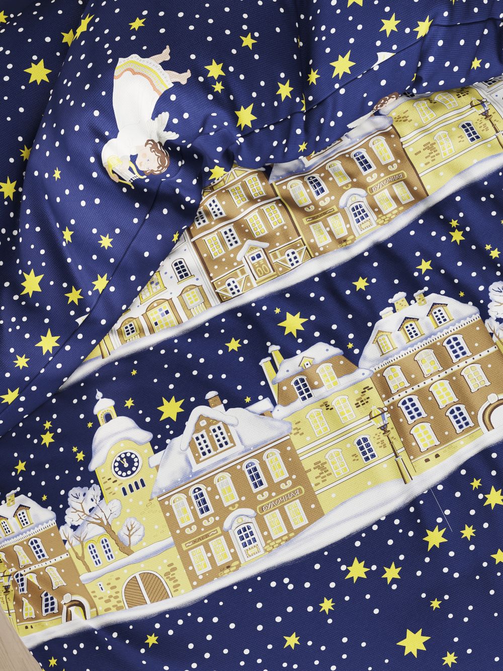 Простынь перкаль Сказка "Зимняя сказка" 150x215 см