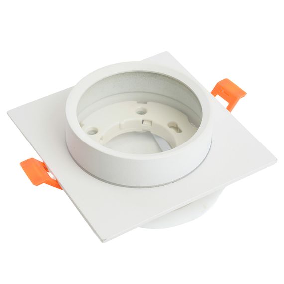 Светильник встраиваемый Feron DL505 потолочный GX53 белый квадрат IP44 51103