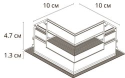 Коннектор угловой для встраиваемого шинопровода Arte Lamp