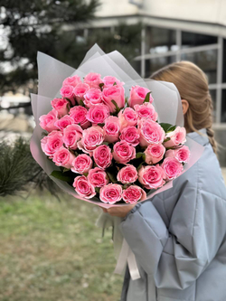 Букет из 35 роз Мандала 60см Акция