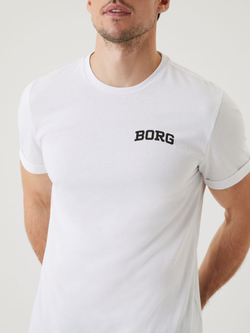 Мужская теннисная футболка Björn Borg Borg Breeze T-Shirt - brilliant white