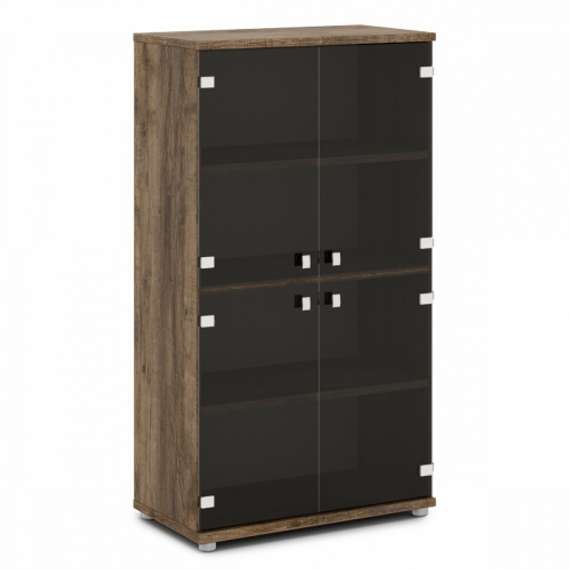 Шкаф со стеклом средний 820х440х1490 V-668